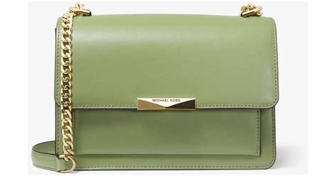 michael kors jade purse 30h7mj4c8k|Jade Large Leather Crossbody Bag .